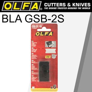 OLFA Scraper Blade For Grs-2 S/steel 40mmx18mm 6pk
